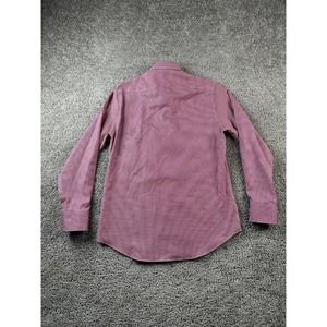 Twillory Shirt Mens 15.5 32/33 Red White Checkered Tailored Fit Safecotton